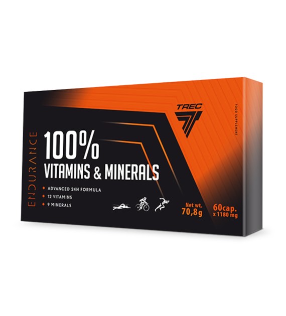 Trec 100% Vitamins & Minerals Endurance - 60 kapsułek