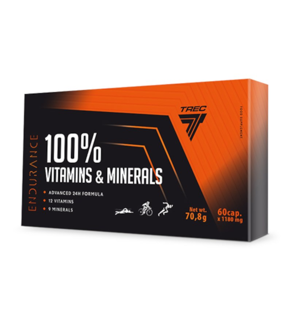 Trec 100% Vitamins & Minerals Endurance - 60 kapsułek