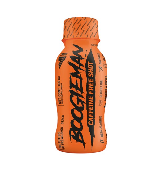 Trec Boogieman Caffeine Free Shot przedtreningowy Ice Tea Brzoskwiniowe - 100 ml