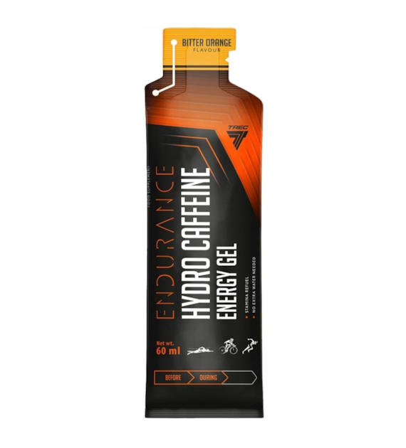 Trec Hydro Caffeine Energy Gel Żel energetyczny z kofeiną, gorzka pomarańcza - 60 ml