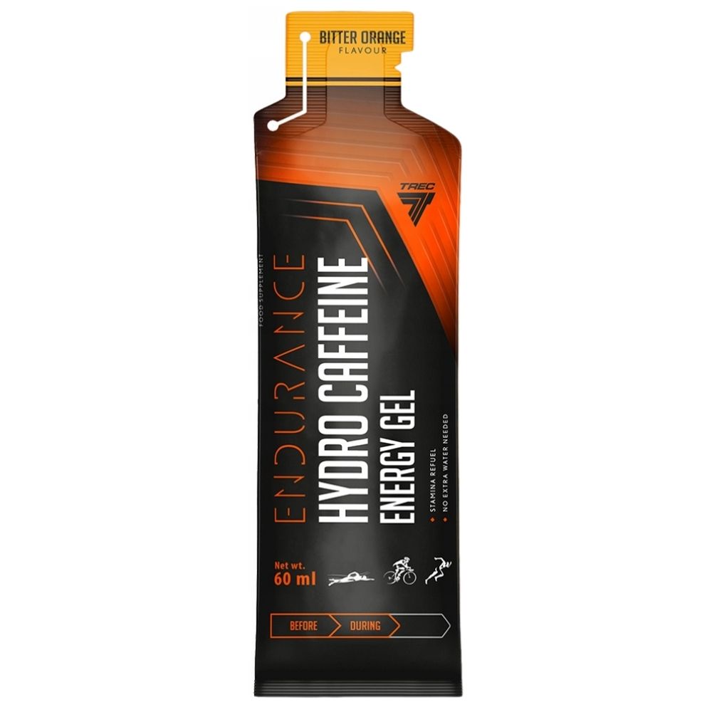 Trec Hydro Caffeine Energy Gel Żel energetyczny z kofeiną, gorzka pomarańcza - 60 ml