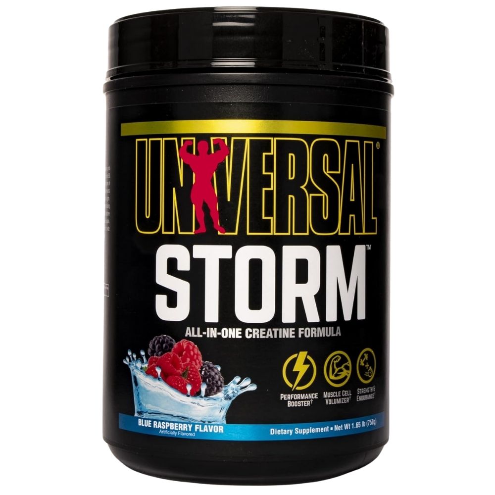 Universal Storm, Formuła z kreatyną, niebieska malina - 750 g