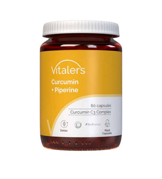 Vitaler's Curcumin + Piperine - 60 Capsules