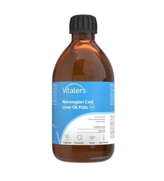 Vitaler's Junior Omega-3 Norwegian Cod Liver OIl 1200 mg - 250 ml