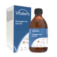 Vitaler's Omega-3 Norwegian Cod Liver Oil, Orange Flavor 1200 mg - 250 ml