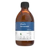 Vitaler's Omega-3 norský olej z tresčích jater, s příchutí máty 1200 mg - 250 ml