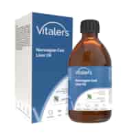 Vitaler's Omega-3 Norwegian Cod Liver Oil, Mint Flavor 1200 mg - 250 ml