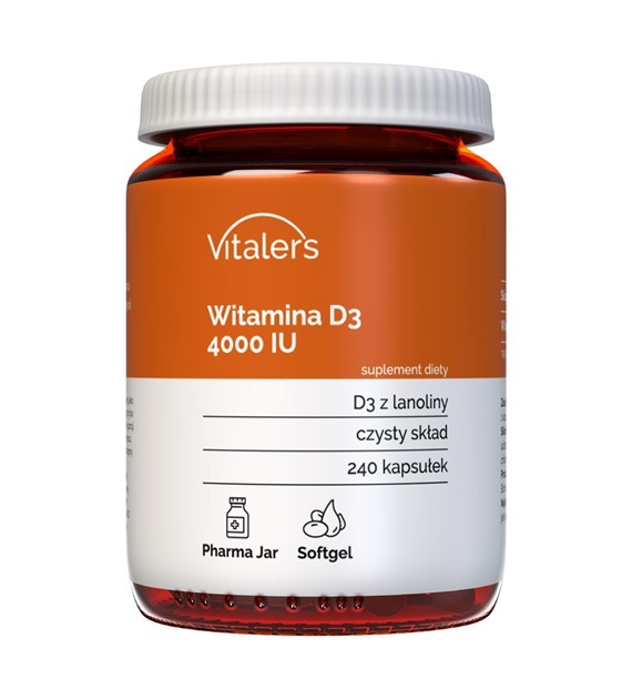 Vitaler's Vitamin D3 4000 IU - 240 měkkých gelů