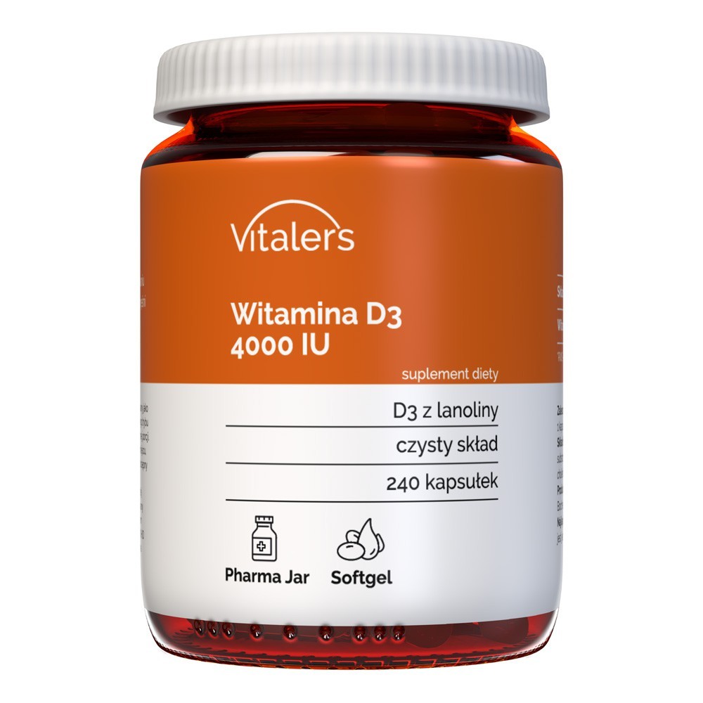 Vitalers - Witamina D3 4000 IU softgel 240 kaps