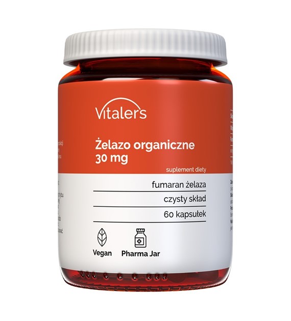 Vitaler's Organic Iron 30 mg - 60 Capsules