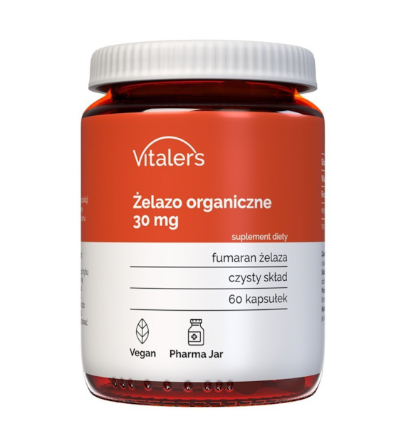 Vitaler's Organic Iron 30 mg - 60 Capsules