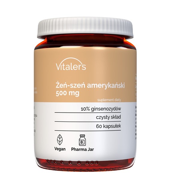 Vitaler's American Ginseng 500 mg - 60 Capsules