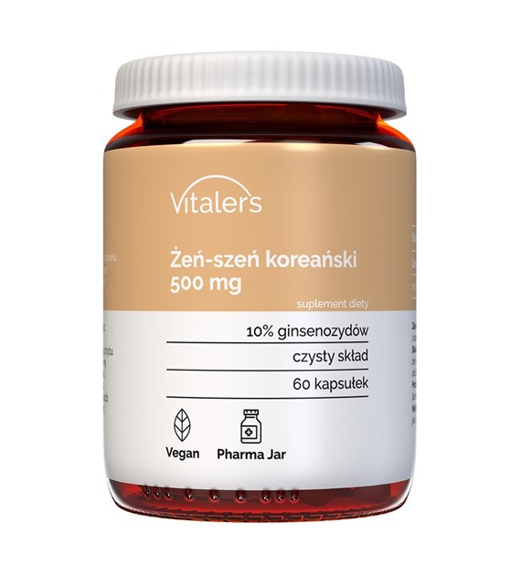 Vitaler's Korean Ginseng 500 mg - 60 Capsules