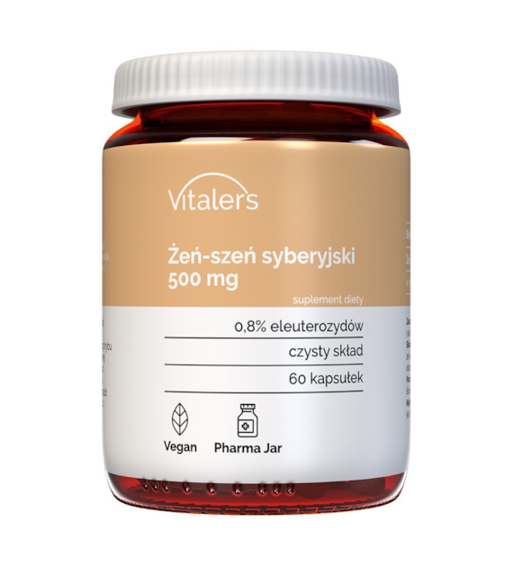 Vitalers - Żeń-szeń syberyjski 500 mg 60 kaps