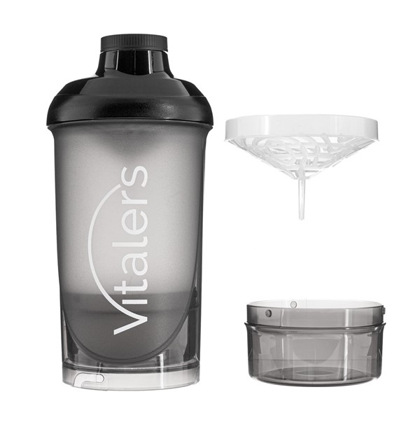 Vitalers-Shaker 500+150ml Smoked Black