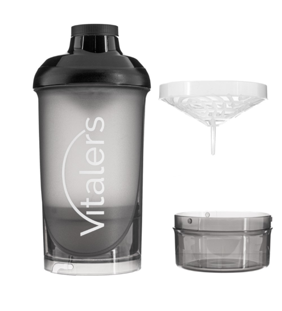 Vitalers-Shaker 500+150ml Smoked Black