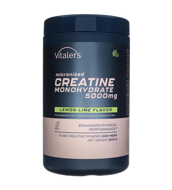 Vitaler's Sport Mikronizowany Monohydrat Kreatyny 5000 mg, Cytryna-limonka - 500 g