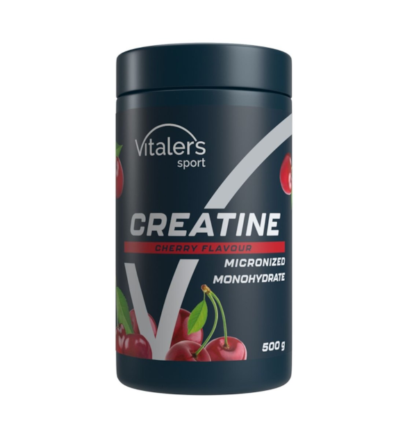 Vitaler's Sport Mikronizowany Monohydrat Kreatyny 5000 mg, Wiśnia - 500 g