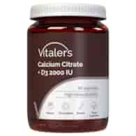 Vitaler's Cytrynian wapnia 1200 mg + Witamina D3 2000 IU - 60 kapsułek