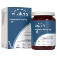Vitaler's Magnez 125 mg + Witamina B6 6 mg - 60 kapsułek