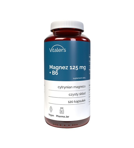 Vitaler's Magnez 125 mg + B6 6 mg - 120 kapsułek