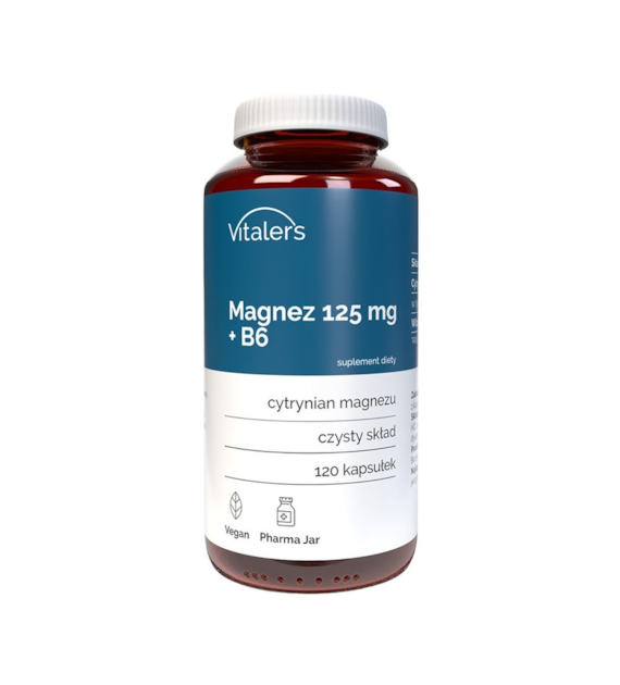 Vitaler's Magnez 125 mg + B6 6 mg - 120 kapsułek