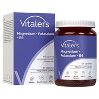Vitaler's - Magnez 100 mg + Potas 150 mg + B6 6 mg 60 kaps