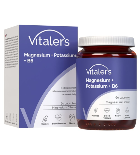 Vitaler's - Magnez 100 mg + Potas 150 mg + B6 6 mg 60 kaps