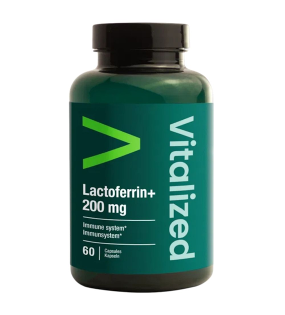 Vitalized Lactoferrin+, Laktoferyna 200 mg - 60 kapsułek