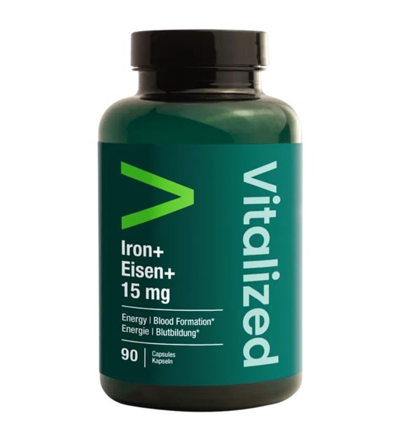 Vitalized Iron+, Żelazo 15 mg - 90 kapsułek
