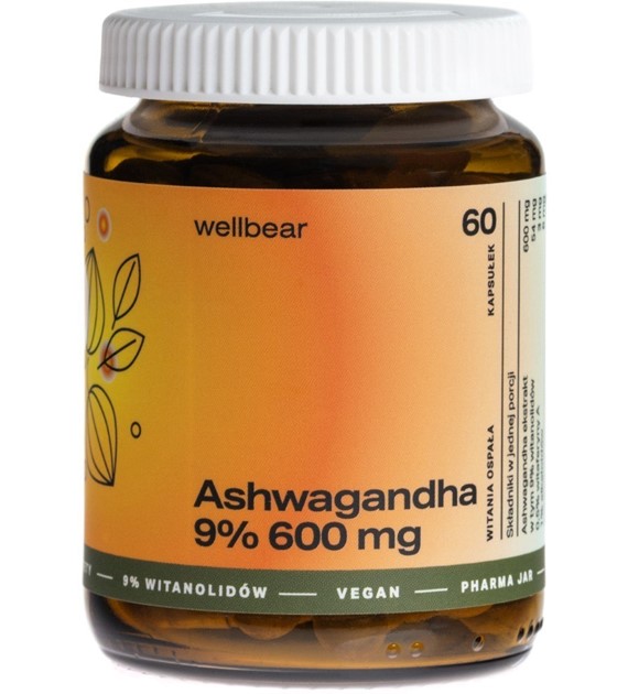 Wellbear Ashwagandha 9% 600 mg - 60 kapsułek