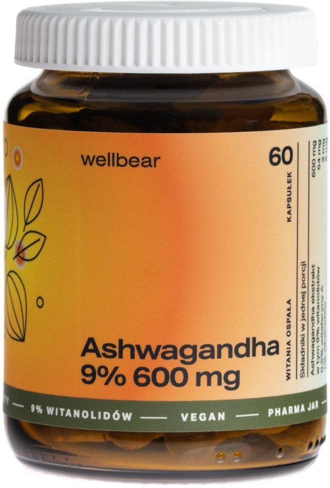 Wellbear Ashwagandha 9% 600 mg - 60 kapsułek
