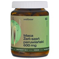 Wellbear Maca (Żeń-szeń peruwiański) 600 mg - 60 kapsułek