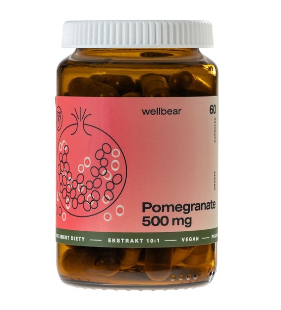 Wellbear Pomegranate (Granat) 500 mg - 60 kapsułek