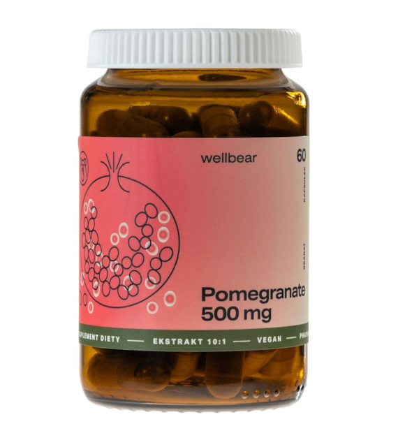 Wellbear Pomegranate (Granat) 500 mg - 60 kapsułek