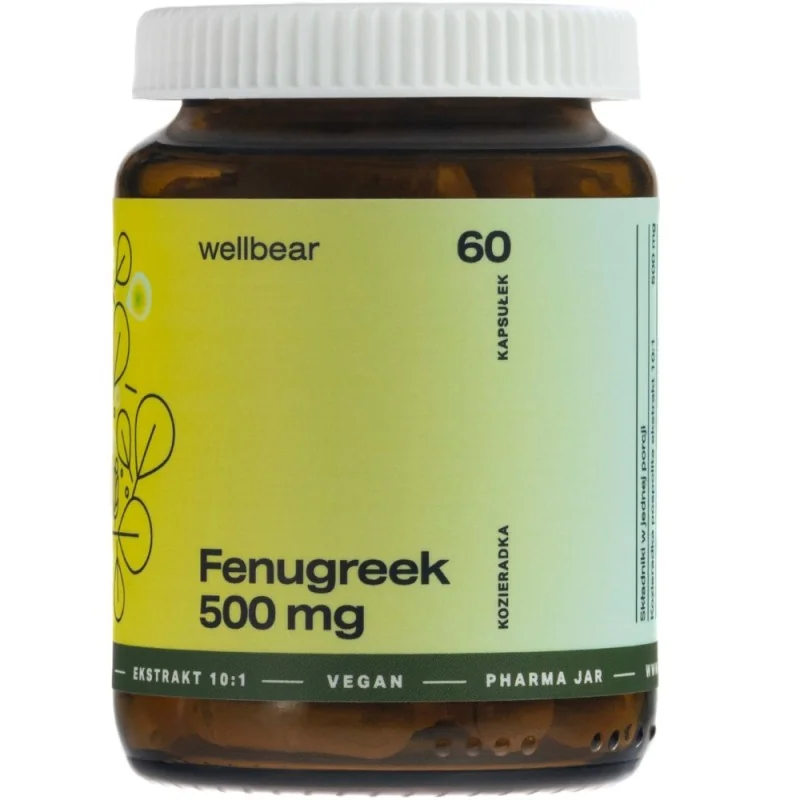 Wellbear Kozieradka 500 mg - 60 kapsułek