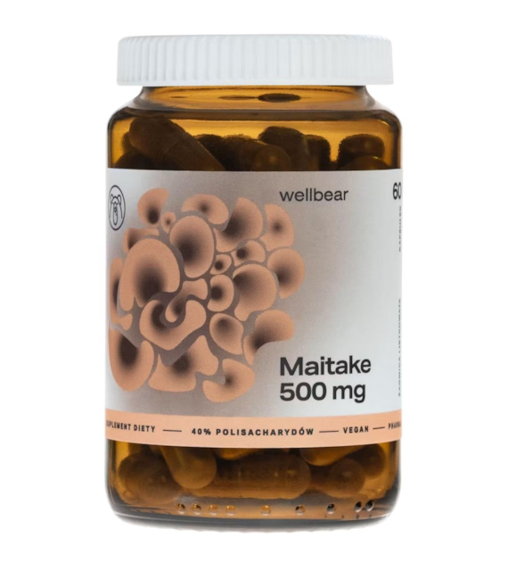 Wellbear Maitake (Żagwica listkowata) 500 mg - 60 kapsułek