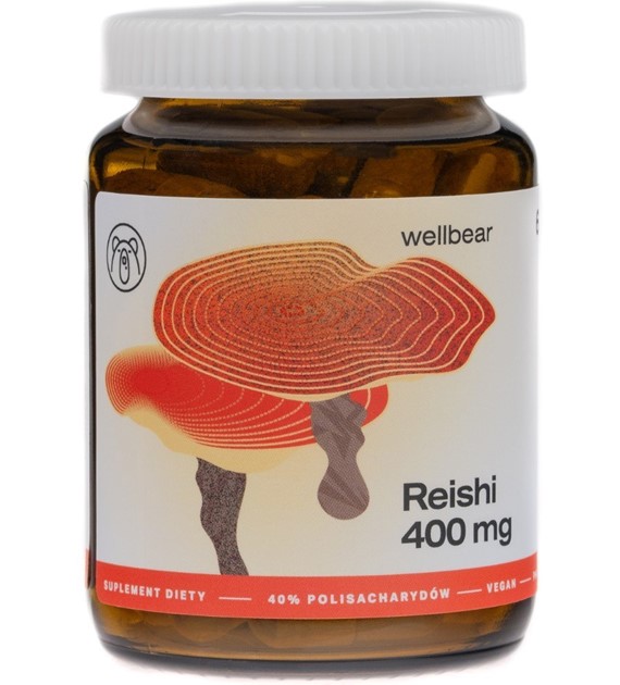 Wellbear Reishi (Lakownica żółtawa) 400 mg - 60 kapsułek