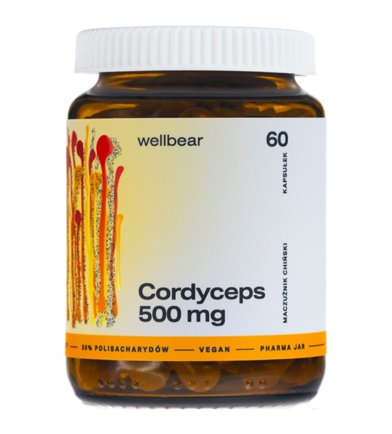 Wellbear Cordyceps (Maczużnik chiński) 500 mg - 60 kapsułek