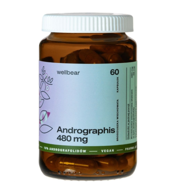 Wellbear Andrographis 480 mg - 60 kapsułek