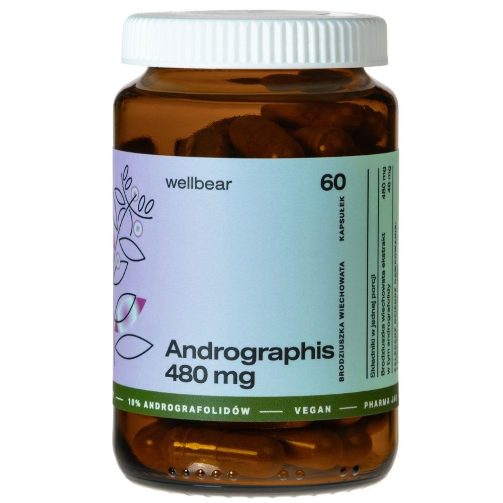 Wellbear Andrographis 480 mg - 60 kapsułek