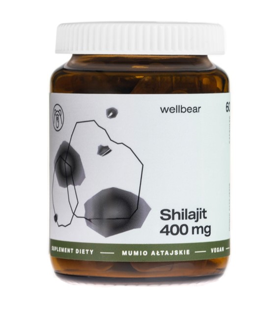 Wellbear Shilajit (Mumio ałtajskie) 400 mg - 60 kapsułek