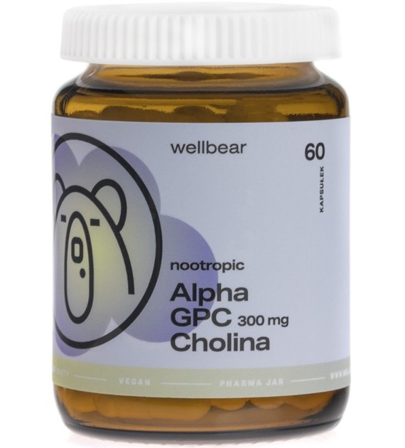 Wellbear Alpha GPC (Cholina) 300 mg - 60 kapsułek