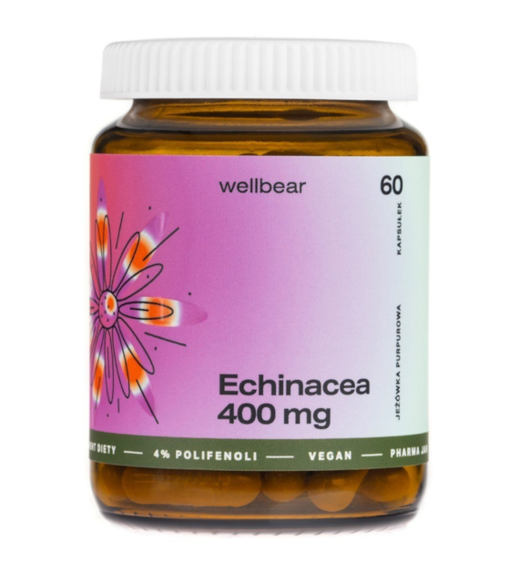 Wellbear Echinacea (Jeżówka purpurowa) 400 mg - 60 kapsułek