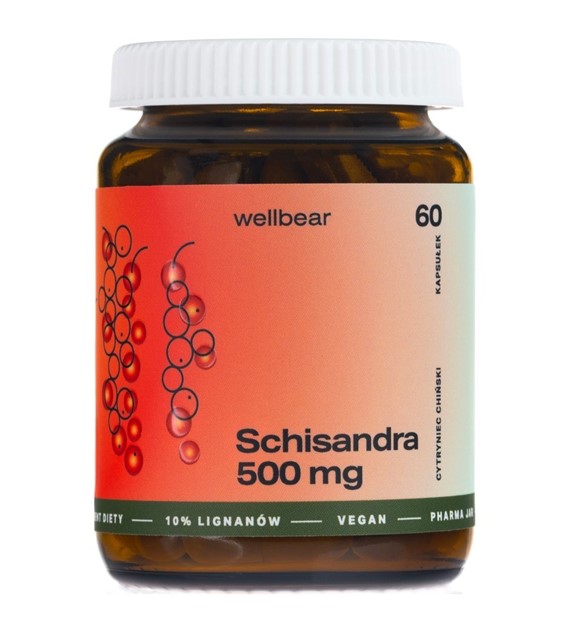 Wellbear Schisandra (Cytryniec chiński) 500 mg - 60 kapsułek