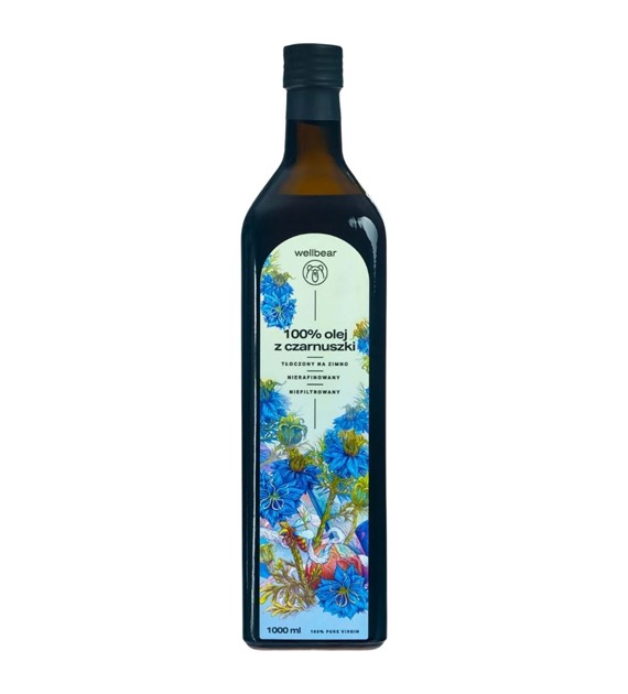 Wellbear Olej z czarnuszki zimnotłoczony - 1000 ml