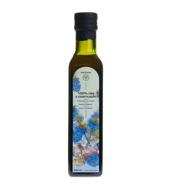 Wellbear Olej z czarnuszki zimnotłoczony - 250 ml
