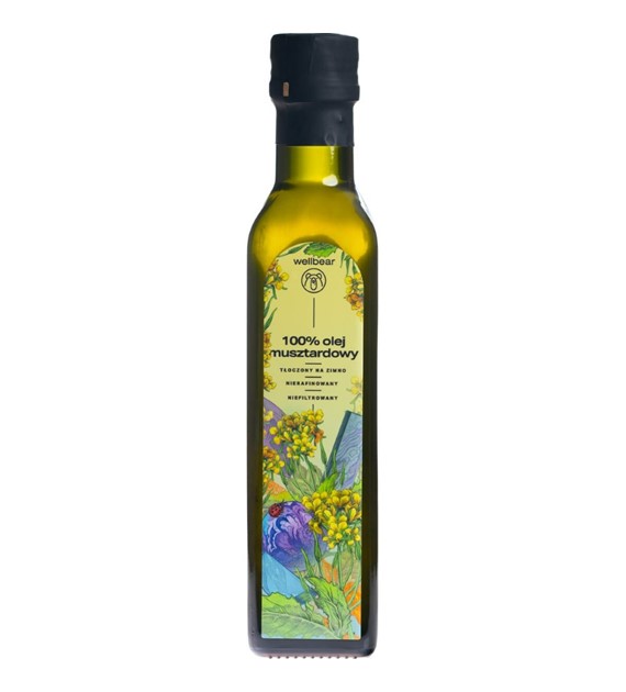 Wellbear Olej musztardowy zimnotłoczony - 250 ml