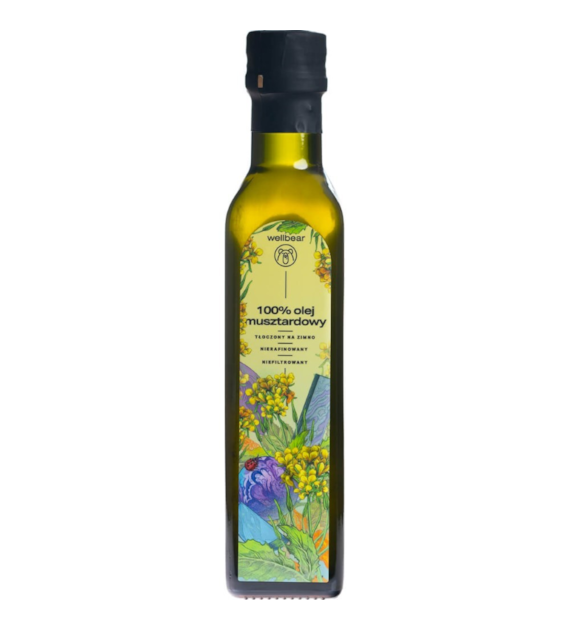 Wellbear Olej musztardowy zimnotłoczony - 250 ml