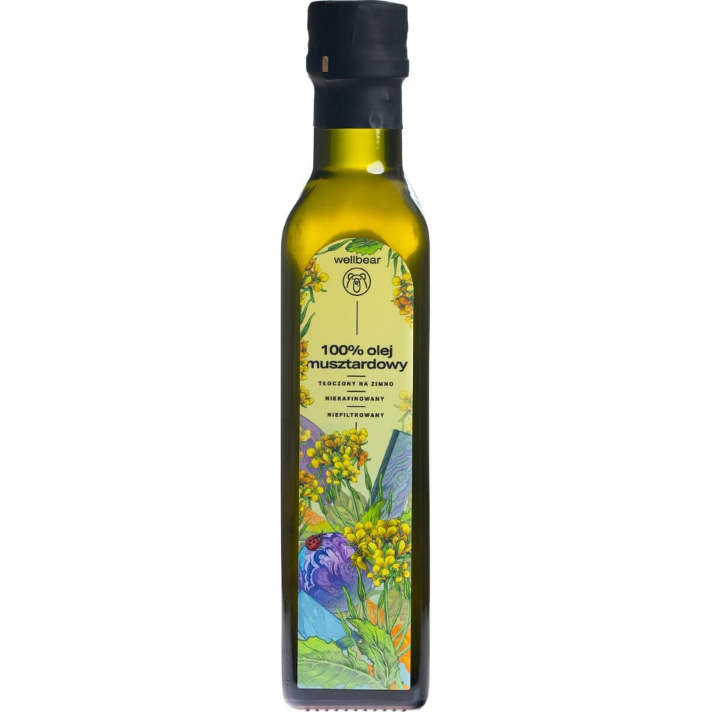 Wellbear Olej musztardowy zimnotłoczony - 250 ml